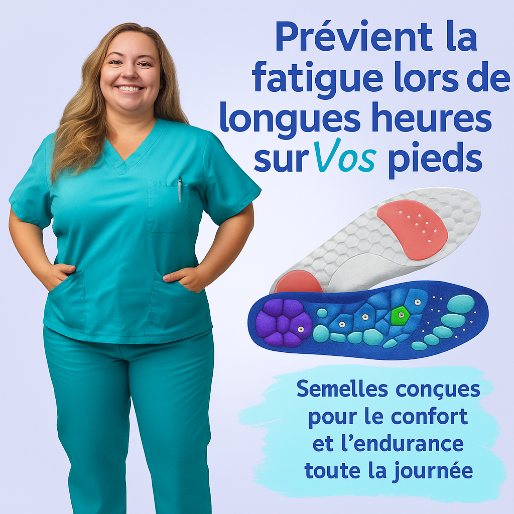 Semelles orthopédiques – ANTI-DOULEUR et AMORTISSANT